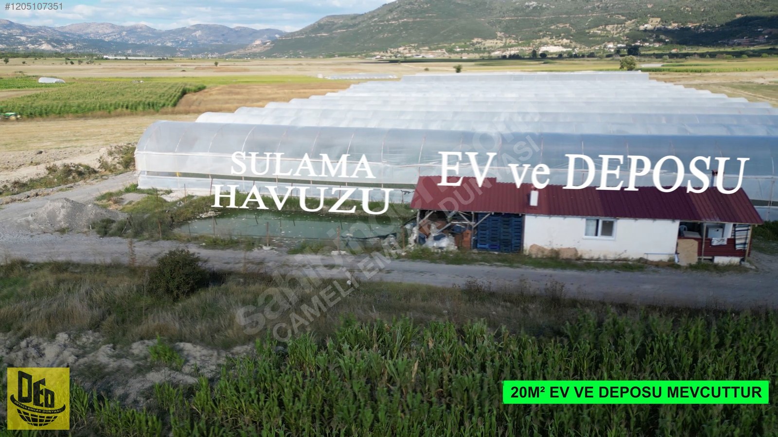 YUNUSPINARI MAH. SATILIK MÜSTAKİL EV VE 7250m2 SERA İŞLETMESİ - DENİZLİ ÇAMELİ fotoğraf 7